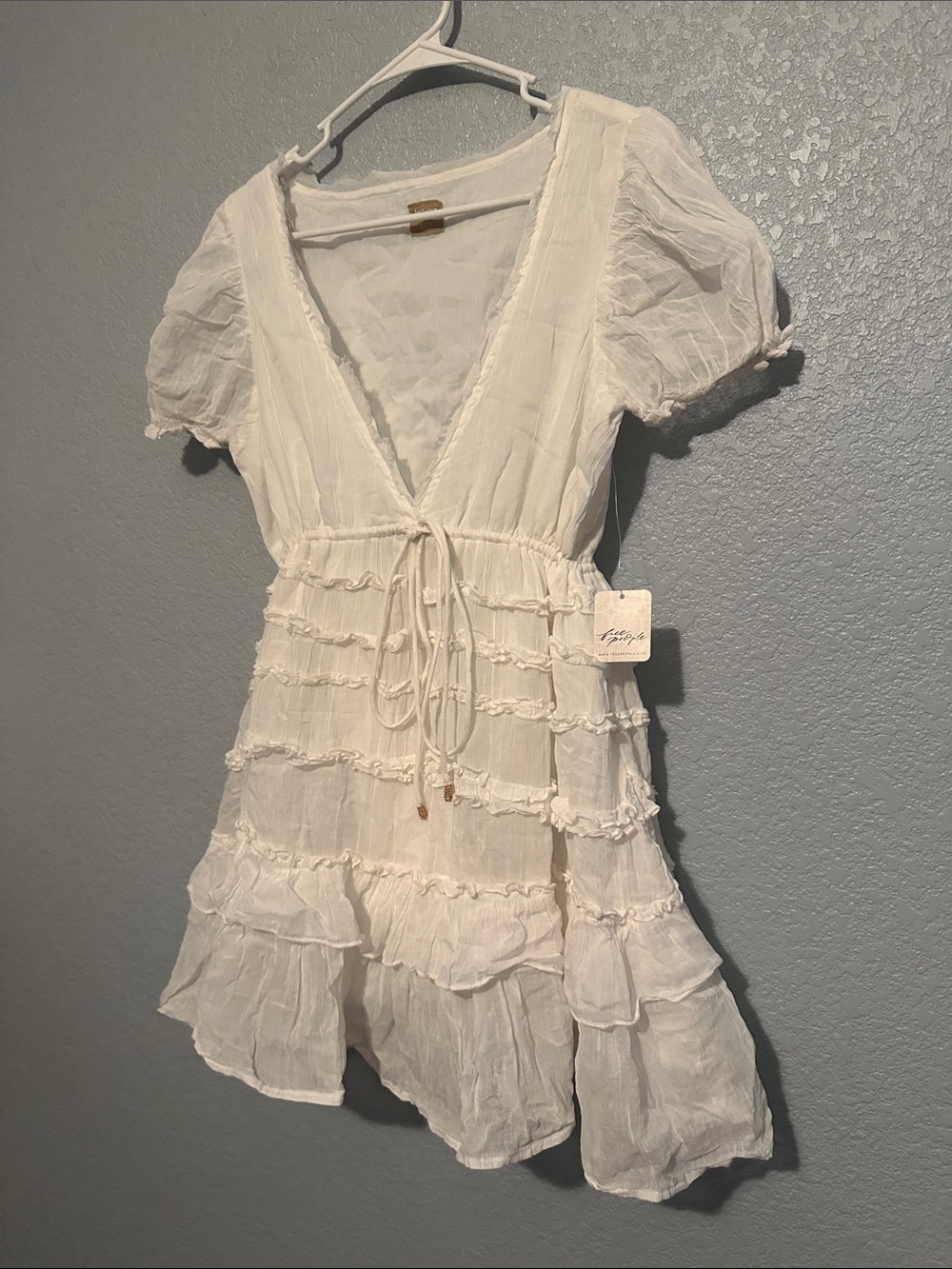 New Free People Free-est Darcy Tiered Mini Dress - Picture 5 of 8
